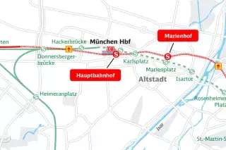 2021080_Zweite Stammstrecke Der Verlauf der 2. Stammstrecke.