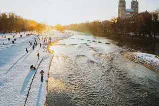 210118-Isar-winter Die Isar im Winter