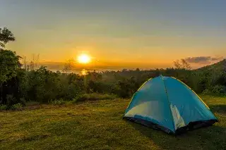 20210816_Camping_Munich Zelten bei Sonnenuntergang