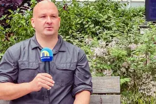 20210811_Realschulabschluss_nachholen Marcus Höflmayr, Lehrer und Verbindungslehrer an der Städtischen Franz-Auweck-Abendschule beim Interview