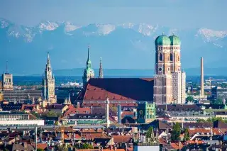20210108_München_in_48_Stunden Aussicht über München vom Olympiaberg aus