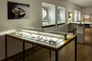20210701_Staatliche_Münzsammlung_ES Münzen in einer Vitrine in der Staatlichen Münzsammlung