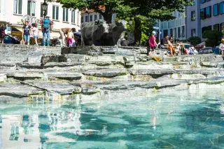 20201210_Rindermarkt Im Sommer könnt Ihr Euch am Rindermarktbrunnen erfrischen