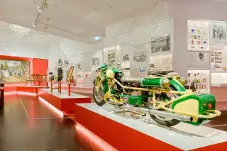 20210813_Sudetendeutsches_Museum_ES Ein Motorrad im Sudetendeutschen Museum