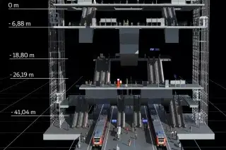 2021080_Zweite Stammstrecke Visualisierung der Station Hauptbahnhof für die 2. Stammstrecke.