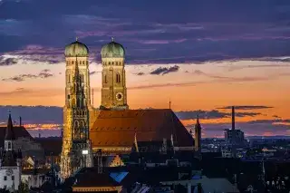 Panorama Frauenkirche Abenddämmerung Panorama Frauenkirche Abenddämmerung