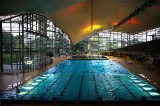 Die Olympia-Schwimmhalle Die Olympia-Schwimmhalle