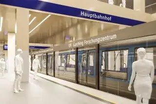 201105_Visualisierung U9_SWM/MVG Visualisierung der U9 am Hauptbahnhof