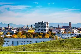 Aussicht vom Olympiaberg im Herbst Aussicht vom Olympiaberg im Herbst