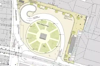 Visualisierung Max-Josephs-Platz von oben Visualisierung Max-Josephs-Platz von oben
