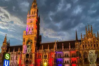 Light Art am Neuen Rathaus Light Art am Neuen Rathaus