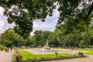 Neptunbrunnen im Alten Botanischen Garten Neptunbrunnen im Alten Botanischen Garten