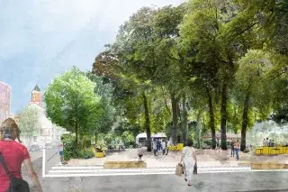 Visualisierung des neuen Grünspitz Visualisierung des neuen Grünspitz